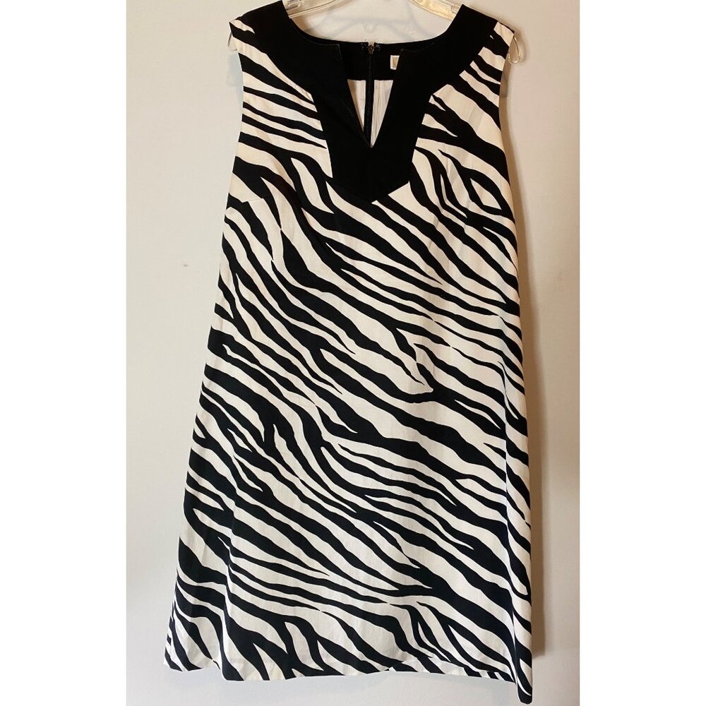 Michael Kors Zebra Print Sleeveless Dress Size 10
